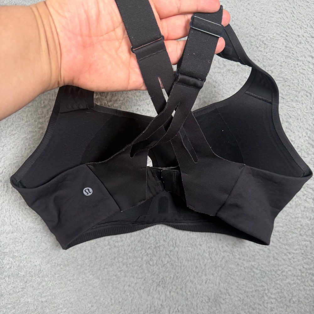 Lululemon Enlite Bra High Support Black Sports Bra 38DD Adjustable Straps Sports - Picture 4 of 10